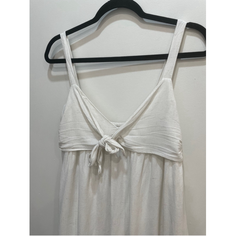 HYFVE Babydoll Dress Large Linen Blend Cream Minimalist Clean Girl Beachy - Picture 3 of 9